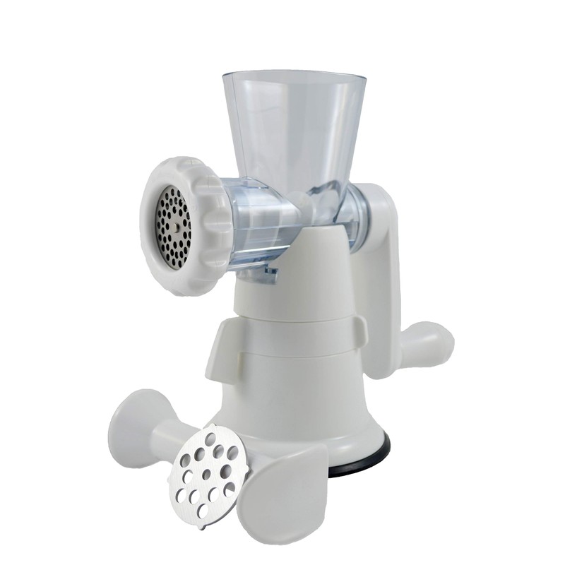 Paderno World Cuisine Meat and Vegetable Grinder, 9 1/2in, White