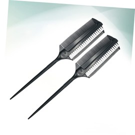 FRCOLOR 6 Pcs Hair Dye Brush Hair Teasing Comb Hair Brush for Women Hair Dye Applicator Comb Tint Comb Lift Teasing Combs Dressing Comb Rat Tail Teasing Comb Hairbrush Women's Double Head