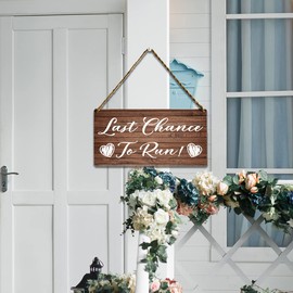 Wedding Decor, Funny Wedding Signs for Ring Bearer or Flower Girl, Ring Bearer Sign, Here Comes the Bride Sign, Wedding Stuff, Wedding Signs, 12x6 Inch Wood Wall Hanging Decor(GMS508)