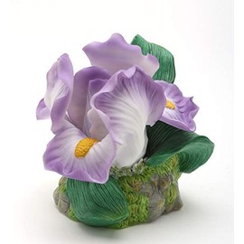 Fine Porcelain Iris Flower Figurine, 5-1/2" L
