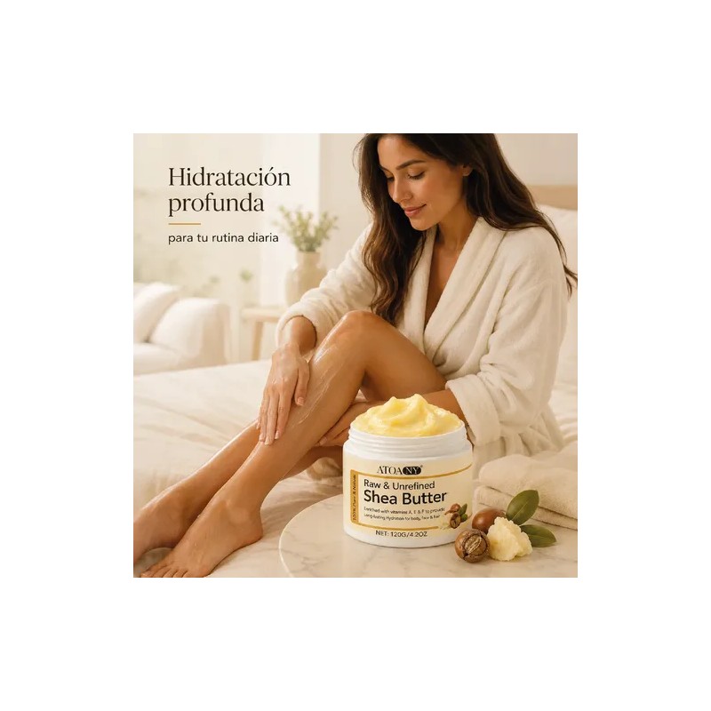 Manteca De Karité Natural Shea Butter Para Piel Y Cabello