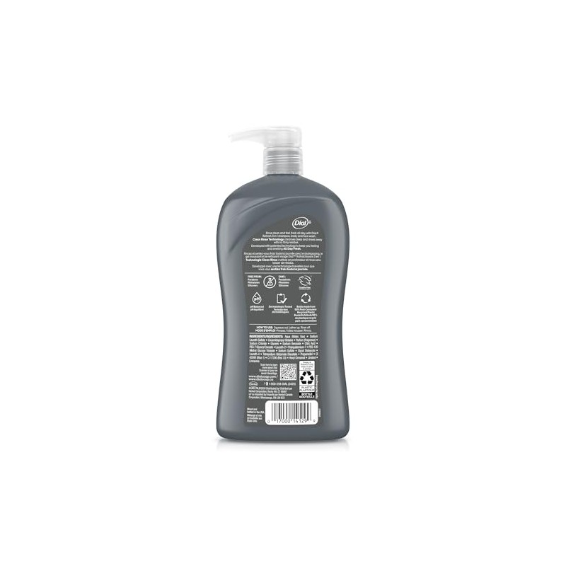 Dial for Men Hair + Body Wash, Hydro Fresh, 32