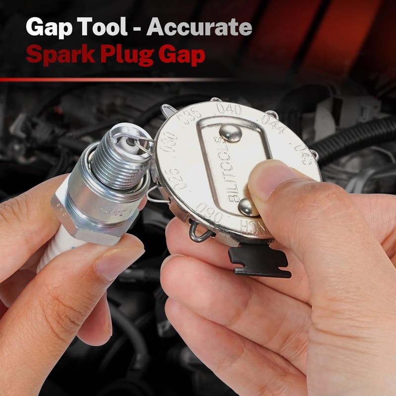 BILITOOLS 10 PCS Magnetic Spark Plug Socket Set with Click