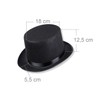 Schramm® Top Hat with Satin Ribbon Black for Adults Chapeau