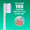 GUM Sonic Powered Toothbrush Refills, Tapered Bristles Clean Below The
