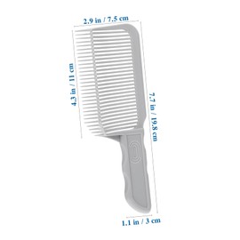 Outanaya Fading Comb Hair Clipper Ergonomic Cutting Styling Tool for Flat Top Hairstyles Professional Salon Supply for Men Precision Trimming Comb Arc Design