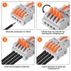 AITRIP 10Pcs Lever Wire Connectors, DIY Mini Quick Terminal Block