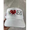 Fred Segal x The Hearts Project White Rope Trucker Hat