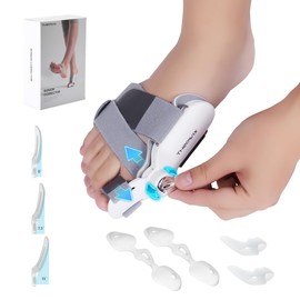Bunion Corrector for Women & Men with Infinitely Adjustable Knob, Orthopedic Bunion Splint for Big Toe Suitable for Left/Right Feet Hallux Valgus Relief (1PCS)