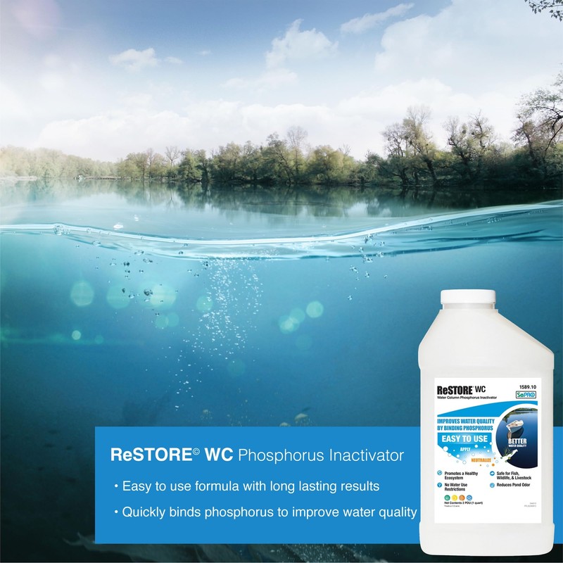 Restore WC Phosphorus Inactivator - Phosphate Removal and Water Clarity