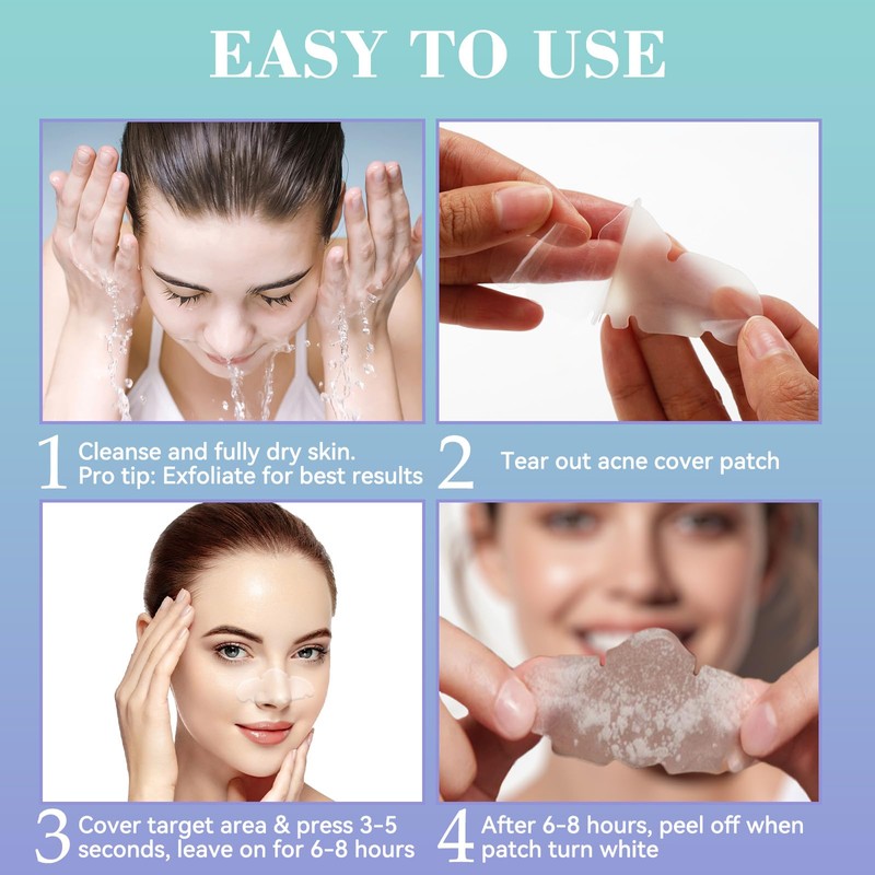 Vigorder Nose Pore Patches, Hydrocolloid Nose Patches, Targets Pimple, Pores