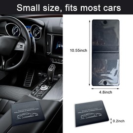 Kewucn Car Registration and Insurance Holder, 2 Pack Premium Auto Essential Document Organizers with Strong Velcro Closure, Universal Vehicle Interior Accessories for Most Cars(Style 1, Black)