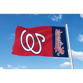 Unbranded WASHINGTON NATIONALS 3'X5' FLAG/BANNER *100% FULL COLOR-BOTH SIDES OF THE FLAG*