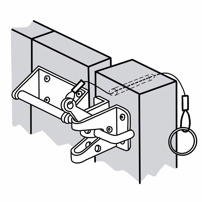 Heavy Duty Automatic Latch for Wooden & Metal Gates, Vinyl