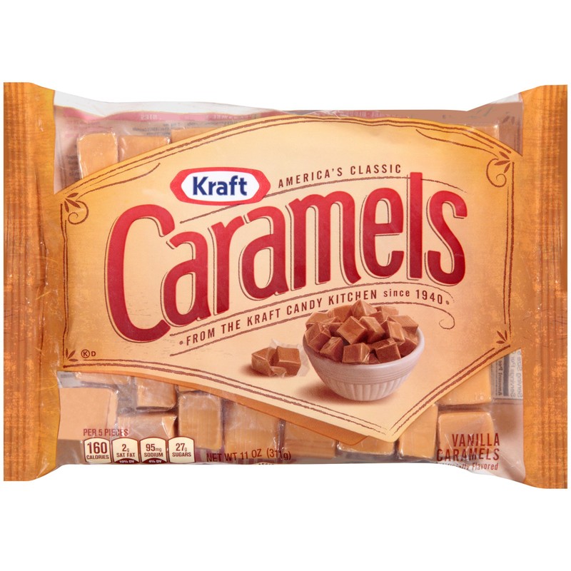 Kraft Caramels Individually Wrapped Caramel Candy Snack Bag (11 oz