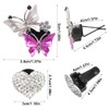 findTop 4 Piezas Clips de Ventilación de Coche, Female Bling