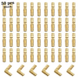 50 bisagras invisibles de latón para barril, bisagras ocultas de latón, bisagras pequeñas para cajas de joyería, pequeños proyectos de carpintería, cajas de música, cajas de lápices, humidores