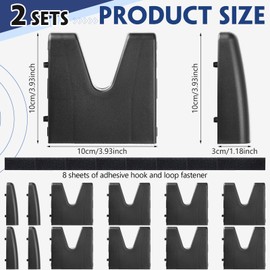 Tallew 2 Sets Car Cargo Organizer Plastic Trunk Organizer Block for Back Car Fixing Bracket Multipurpose Trunk Storage for Suv Storage Blocks Fixed Rack Vehicle