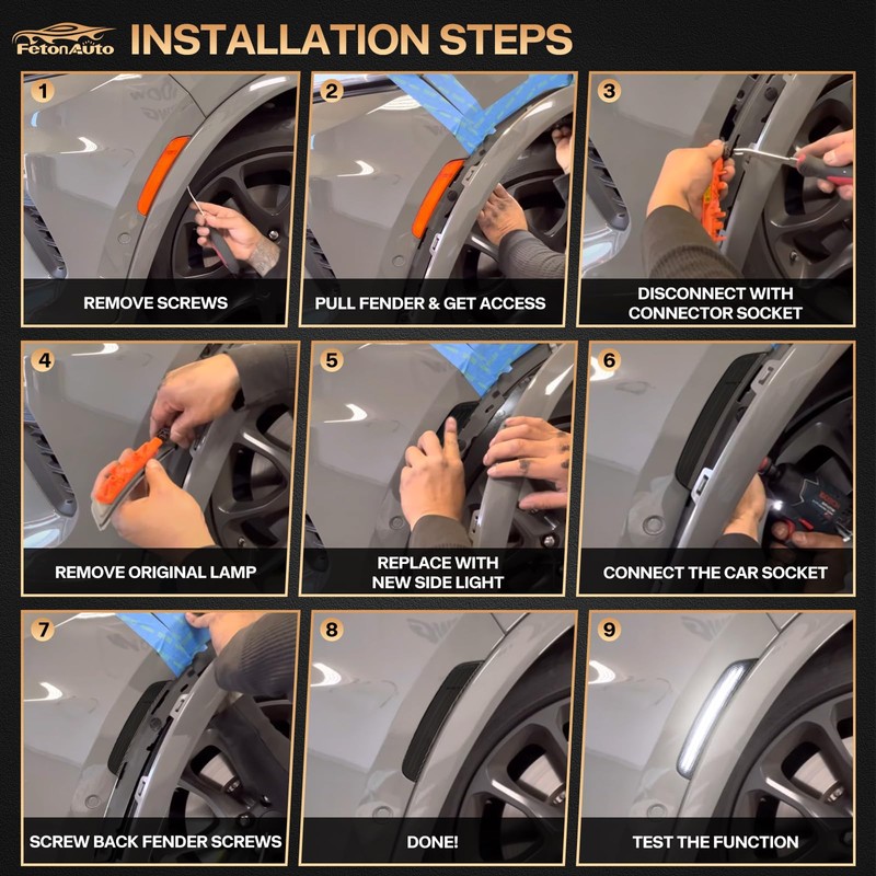 Dynamic LED Side Marker Light for Dodge Durango 2021 2022