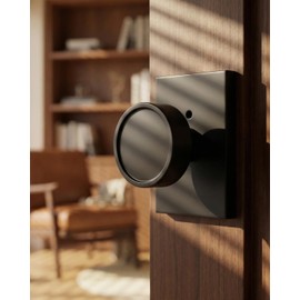 Goldenwarm Black Interior Door Knob, Zinc-Alloy Privacy Matte Black Door Knob Interior, Rectangular Heavy Duty Modern Indoor DoorKnob for Bedroom, Bathroom, 1 Pack