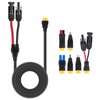 HCOVTXR 14AWG Solar to XT60 Extension Cable 33FT, 6-in-1 Solar