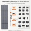 MHPOWOS Foldable Solar Panel 220W 110W Portable Solar Charger for