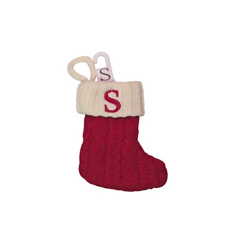 St. Nicholas Square Red and White Mini 8-inches Cable Knit