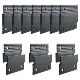 10 Pairs French Cleat Hanger, 2'' French Cleat Hanger Heavy Duty Aluminum Z Bar Wall Mount Picture Hanger for Hanging Mirrors Picture Frames Whiteboards Panels Shelves Headboards Art Fram (Black)