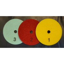 Mactotec 4" Diamond 3step polishing pads.Engineere