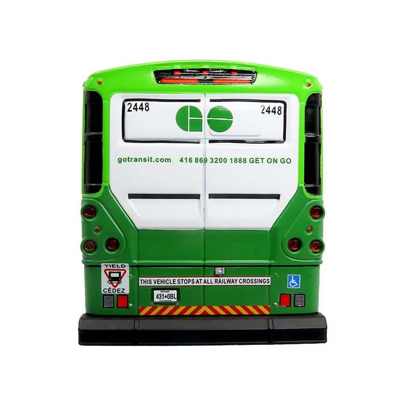 DCD MCI D4500CT Commuter Coach Bus White Green Limited Edition