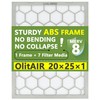 OlitAir 20x25x1 MERV 8 Air Filter,AC Furnace Air Filter,Reusable ABS