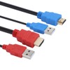 2‑Port KVM Switch USB 2.0 HDMI Umschalter for Windows/IOS/OS X/Linux/Netware/Unix/Android