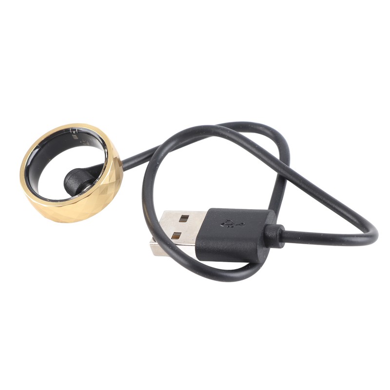 Smart Ring Aluminum Alloy Pedometer Sleep Temperature Tracking Lightweight Smart