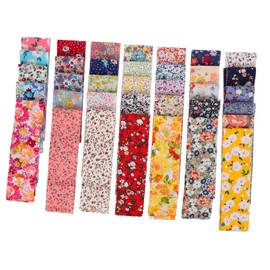 COHEALI 36pcs Floral Cotton Cloth Strips for DIY Crafting for Quilting and Patchwork Projects Soft and Breathable Fabric for Home Decor and Crafts