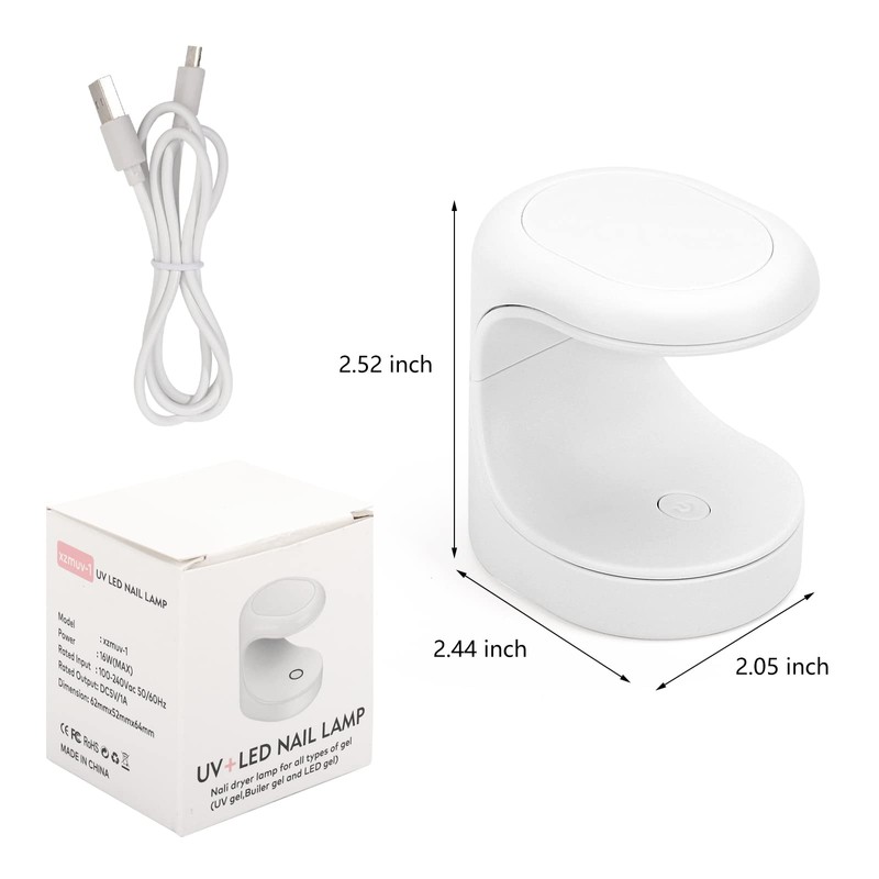 Yokilly Mini UV LED Nail Lamp, UV Light for Gel