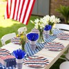 OuMuaMua Patriotic Party Supplies 184 Pcs American Flag Themed Tableware