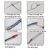 SagaSave 10 Pcs Wire Traction Fish Tapes, Portable Fastener Tools,
