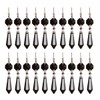 20pcs 38mm Replacement Black Chandelier Icicle Crystal Prisms Octogan Crystal