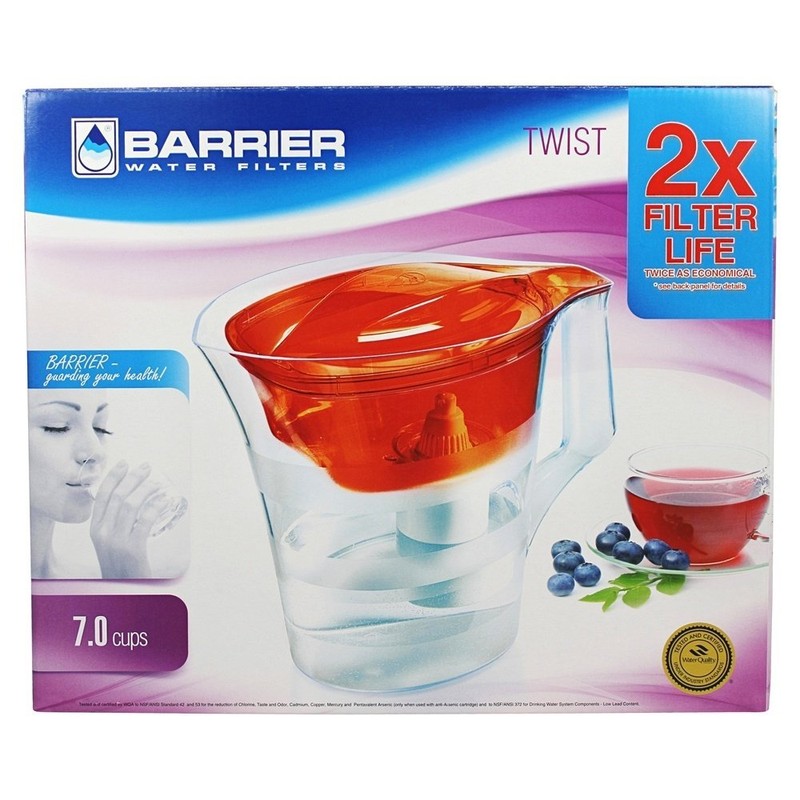 New Wave Enviro Barrier Water Filter Pitcher Grand Blue -