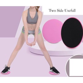 Exercise Core Sliders, 2 Pcs Pink 6.7 Inch Workout Slider for Yoga, Push-up and Sports (Pink)