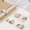 sourcing map 50Pcs Spring Turn Clip Hanger, Picture Frame Hangers
