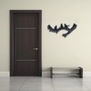 Decorative Hook Black Bird Branch Shape Three Dimensional Wall Mounted