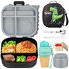 Aimsnk Dinosaur Lunch Box for Kids with Secret Compartment |
