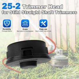 3-Pack 25-2 Trimmer Head 4002 710 2108 for Weed Eater String Trimmer Compatible with Stihl FS55 FS56 FS70 FS80 FS85 FS90 FS91R FS94R FS100RX FS110 FS111RX FS120 FS130 FS131 FS240 Replace#4002 710 2191