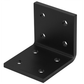 eoere 4 PCS 3-1/2" Heavy Duty Steel Corner Brackets, L 90 Degree Countertop Support Fireplace Mantel Bracket, Thickness 1/4", Max Load 300 lbs