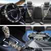 FUIBENG Western Aztec Cow Automotive Seat Cover Full Set Car