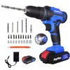 21V Cordless Drill Set, Electric Power Drill Set with Battery