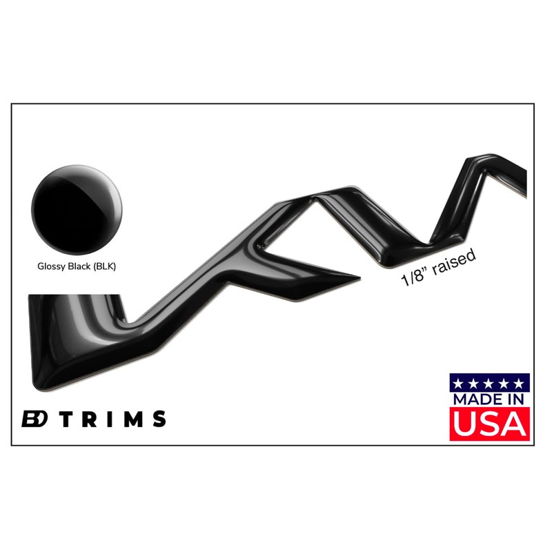 BDTrims Domed 3D Raised Letters Compatible with 2022-2024 k5 |