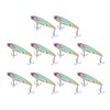 10PCS Fish Shape Artificial Bait High Simulation Aluminum Alloy Fishing