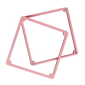 Cookie Decorating Stencil Frame Magnetic Genie Stencil Holder DIY Baking Tools (Pink)